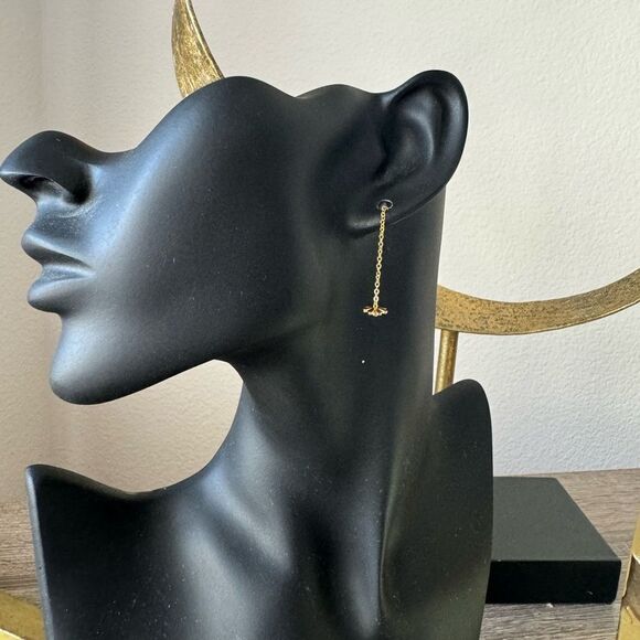 Bohemian flower drop earrings N676 - Picture 4 of 4